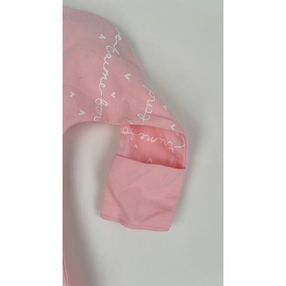 Bonds Newbies Zip Cozysuit Wondersuit Baby Size 00 3-6 Months New Pink Je T'aime - Picture 2 of 8
